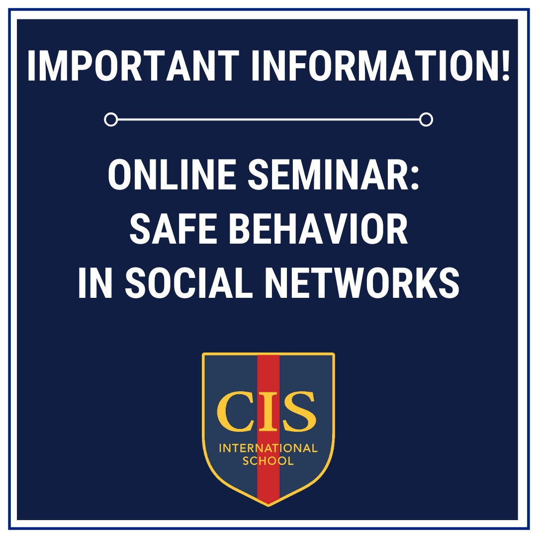 Online seminar "Safe Behavior in Social Networks" for children and parents of CIS campuses